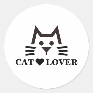 Cat-Face Runder Aufkleber