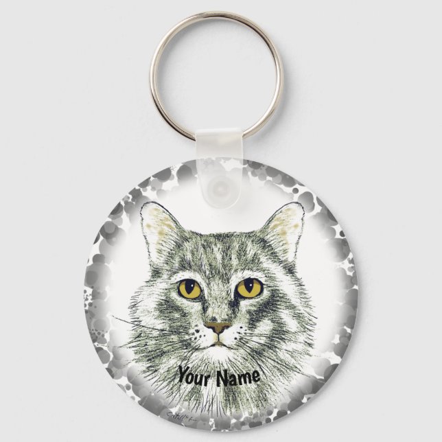 Cat-face-Schlüsselanhänger Schlüsselanhänger (Vorderseite)