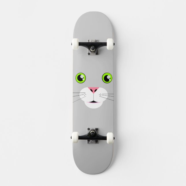 Cat Face Skateboard (Vorderseite)