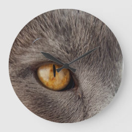 Cat-Face-Wall-Uhr Große Wanduhr
