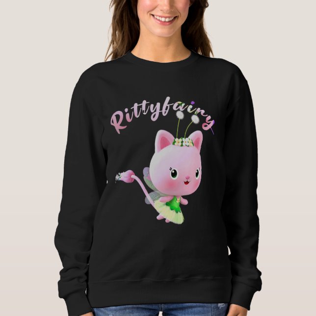 Cat-Fairy-Liebe Sweatshirt (Vorderseite)