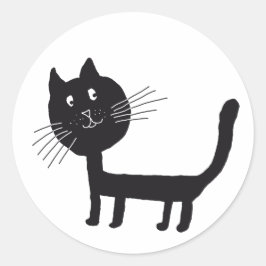 Cat Faith Classic Round Sticker