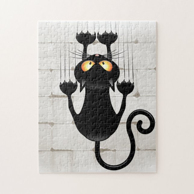 Cat Falldown lustige Zeichentrickfigur (Vertikal)