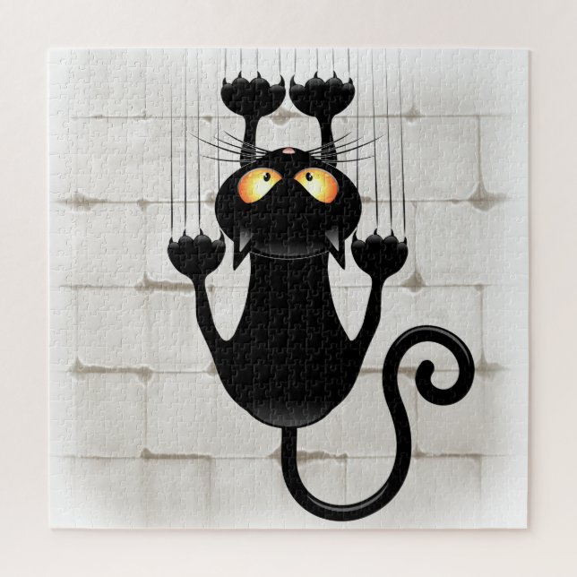 Cat Falldown lustige Zeichentrickfigur (Vertikal)