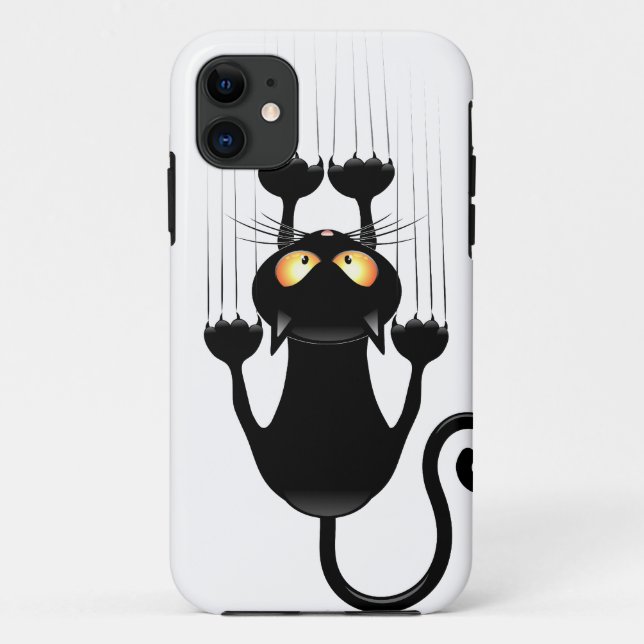 Cat Falldown lustige Zeichentrickfigur Case-Mate iPhone Hülle (Rückseite)