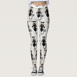 Cat Falldown lustige Zeichentrickfigur Leggings