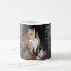 Cat Family and Ivy Leaf von Henriette Ronner Knip Kaffeetasse