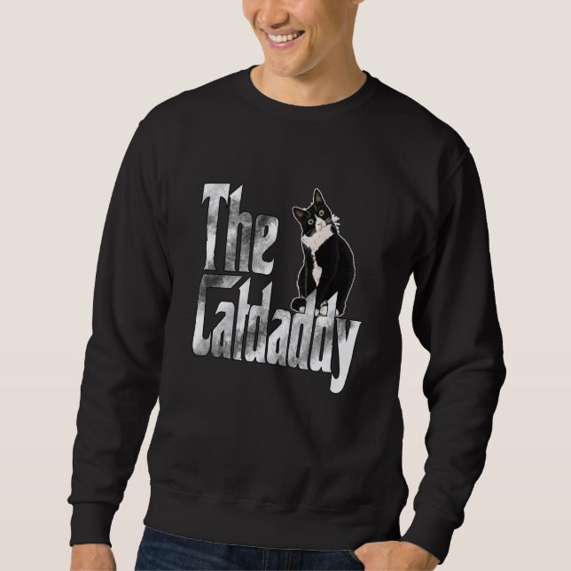 Cat Father The Catfather Crazy Cat Dad Papa  4 Sweatshirt (Vorderseite)