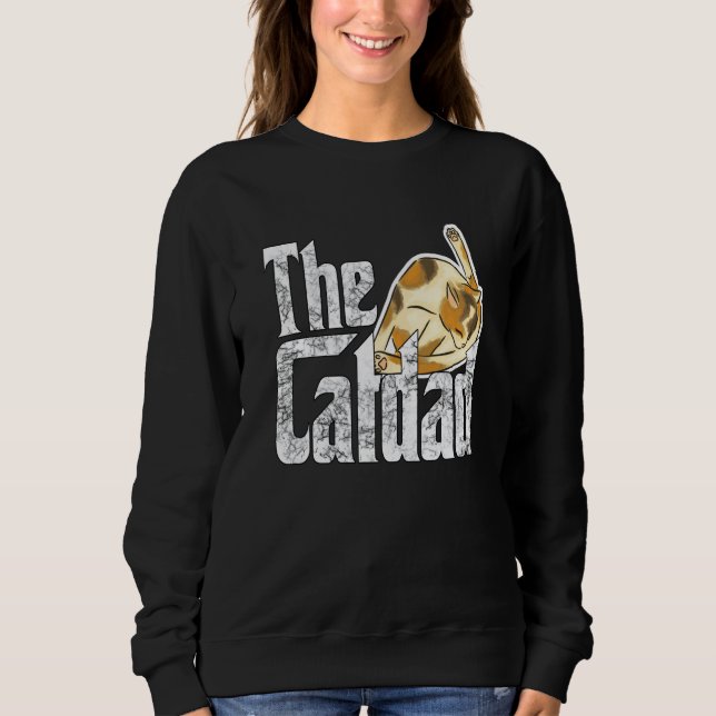 Cat Father The Catfather Crazy Cat Dad Papa Sweatshirt (Vorderseite)