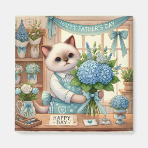Cat Father's Day Magnet für Cat-Vater