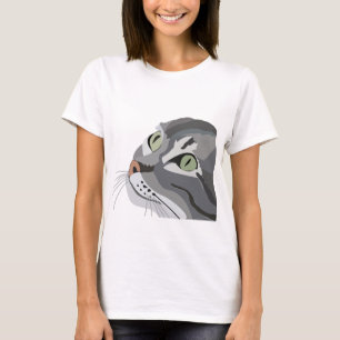 Cat Feline Eyes Süße Tier T-Shirt