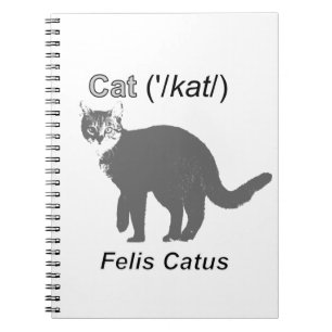 Cat Felis Catus Notizblock