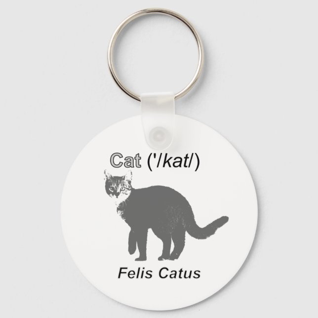Cat Felis Catus Schlüsselanhänger (Vorderseite)