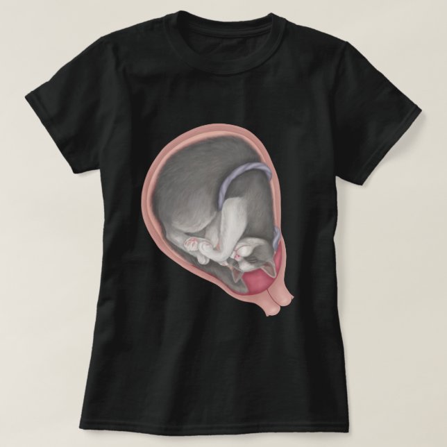 Cat Fetus T-Shirt (Design vorne)