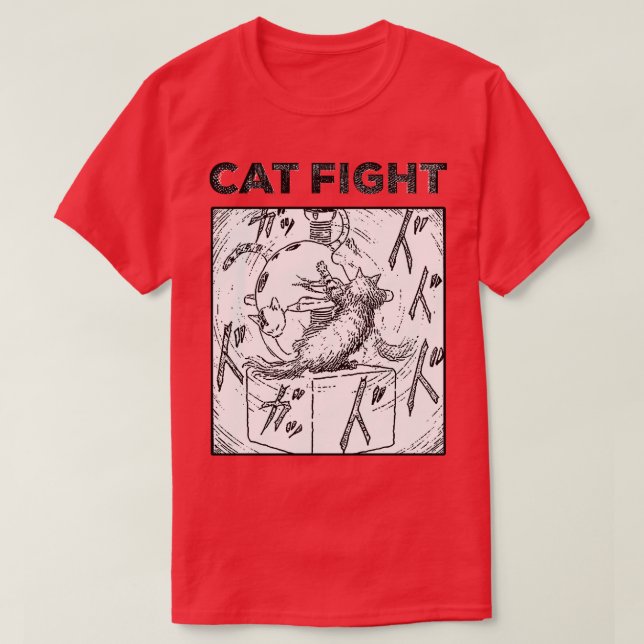 Cat Fight v2 T-Shirt (Design vorne)