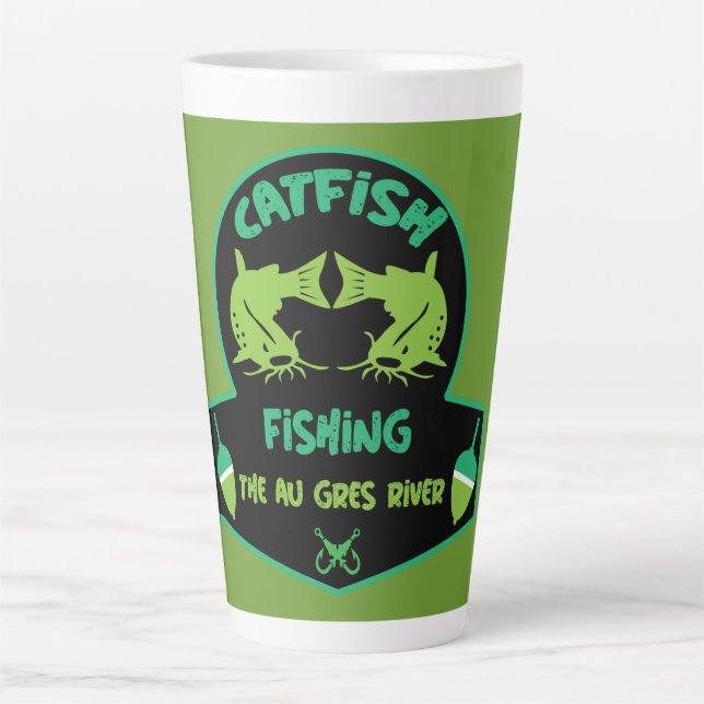 Cat Fishing Au Gres Milchtasse (Vorderseite)