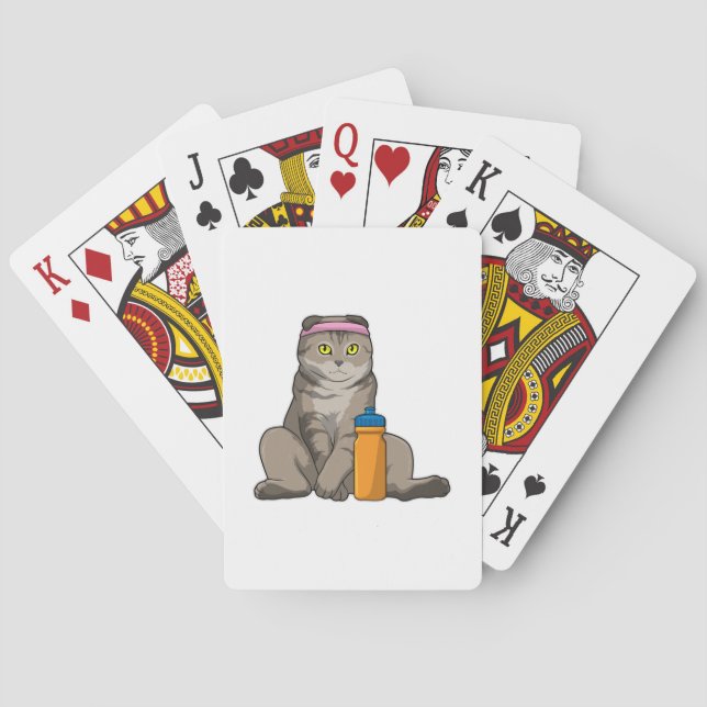 Cat Fitness Drinking Mug Spielkarten (Rückseite)
