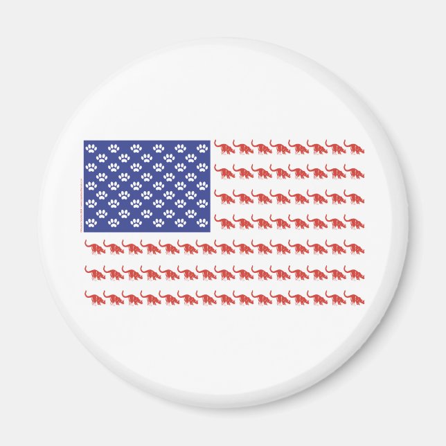 Cat-Flag-T-Shirt Magnet (Vorne)