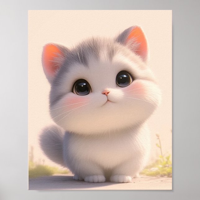 Cat Fluffy Schwanzes Poster (Vorne)