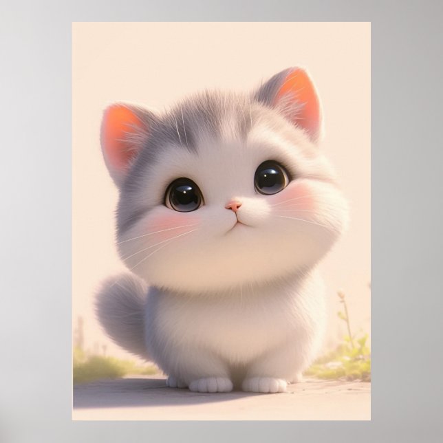 Cat Fluffy Schwanzes Poster (Vorne)