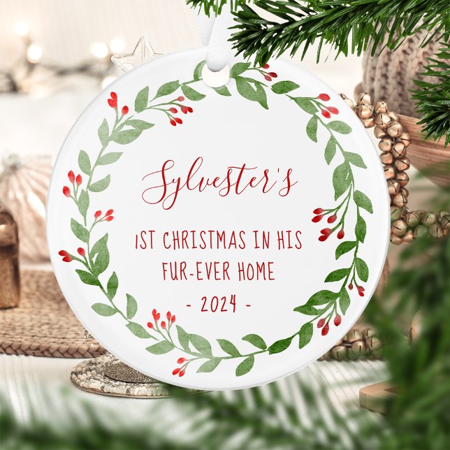 Cat Foto 1. Weihnachtswasser - Kranz 2024 Ornament (Von Creator hochgeladen)