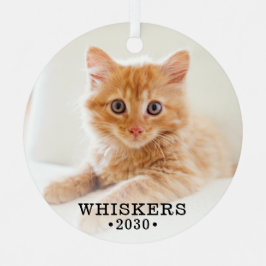 Cat Foto Ornament Aus Metall