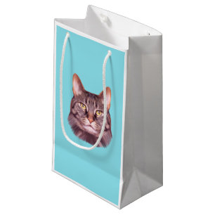 Cat Foto Portrait Kleine Geschenktüte
