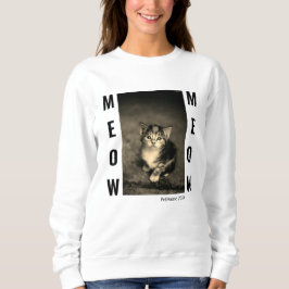 Cat Foto Template Frauen Sweatshirt