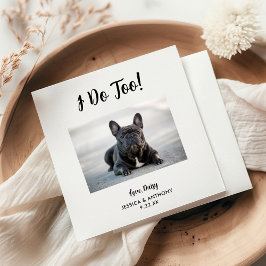 Cat Foto Wedding Cocktail Napkins Serviette