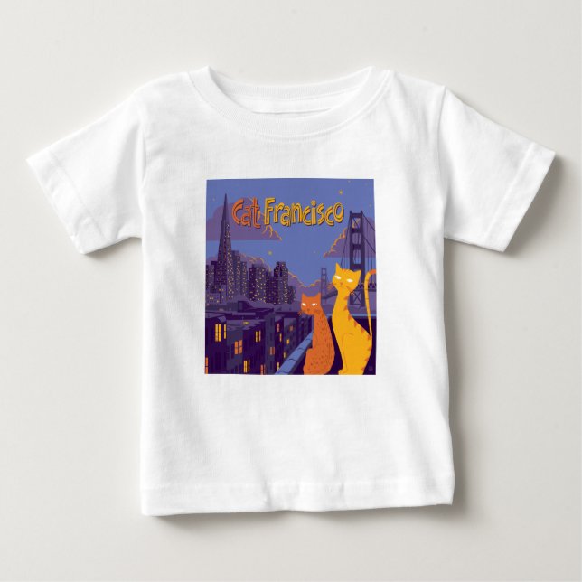 Cat Francisco Baby T-shirt (Vorderseite)