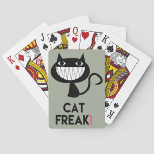 Cat Freak! Spaß, Army Green Playing Cards Spielkarten