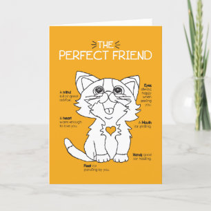 Cat Friends Kunst, Dichtung und Musik Dankeskarte