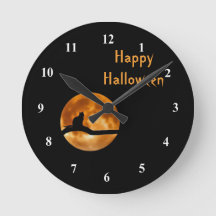 Cat Full Moon Silhouette Grafisches Halloween