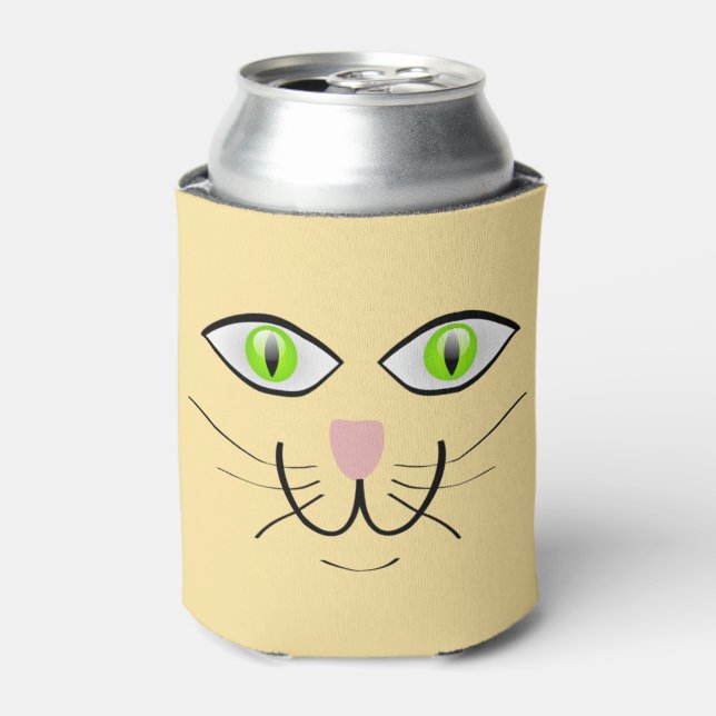Cat Funny Face Cartoon-29034 Dosenkühler (Kanne Vorderseite)