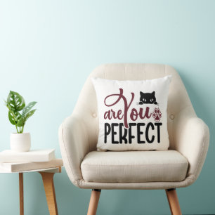 Cat Funny Quotes Kissen