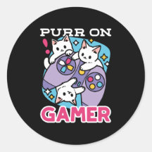 Cat Gamer Design - Purer On Gamer Joystick Art
