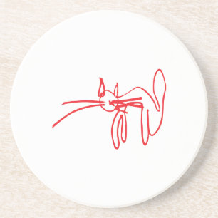 Cat Gang Mascot Untersetzer