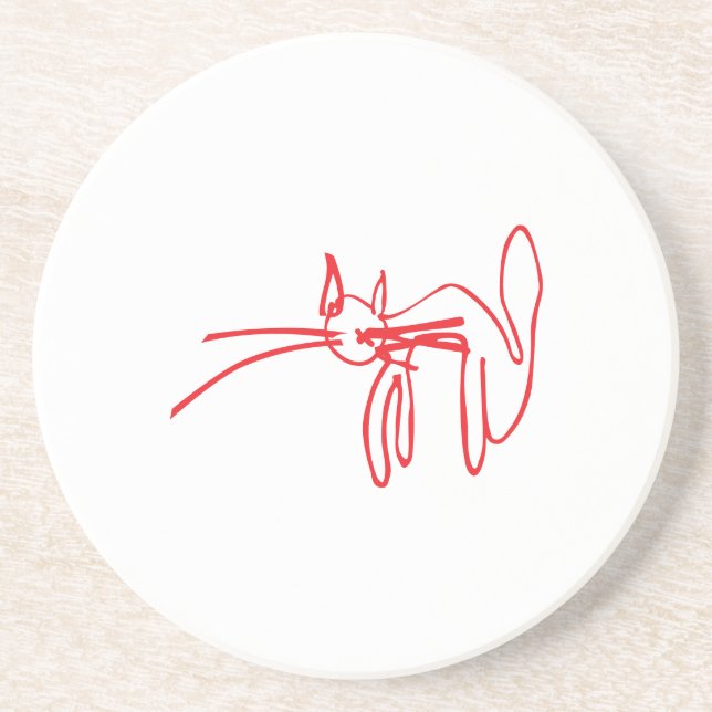 Cat Gang Mascot Untersetzer (Vorne)