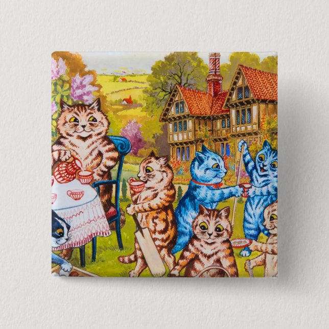 Cat Garden Party Button (Vorderseite)