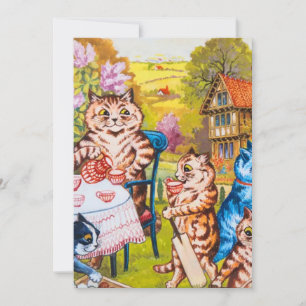Cat Garden Party Einladung