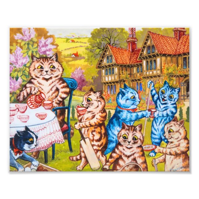 Cat Garden Party Fotodruck (Vorne)