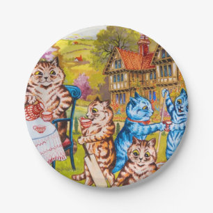 Cat Garden Party Pappteller