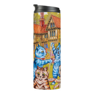 Cat Garden Party Thermosbecher