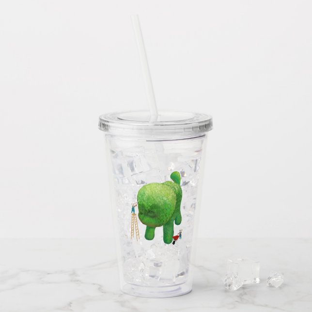 Cat Gardeners und Green Animal Bush Acryltrinkbecher (Vorderseite Ice)