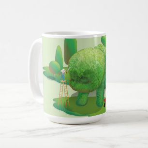 Cat Gardeners und Green Animal Bush Kaffeetasse