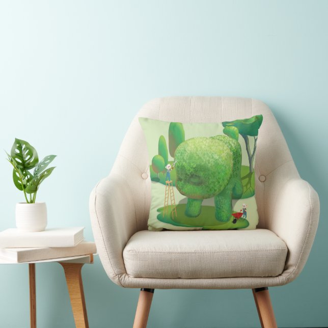 Cat Gardeners und Green Animal Bush Kissen (Stuhl )