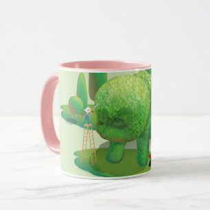 Cat Gardeners und Green Animal Bush Tasse