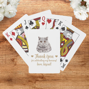 Cat-Gastgeschenk Hochzeit Spielkarten