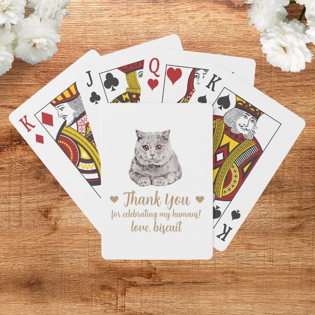 Cat-Gastgeschenk Hochzeit Spielkarten (Von Creator hochgeladen)