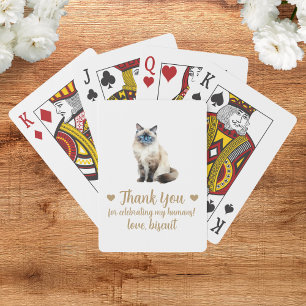 Cat-Gastgeschenk Hochzeit Spielkarten